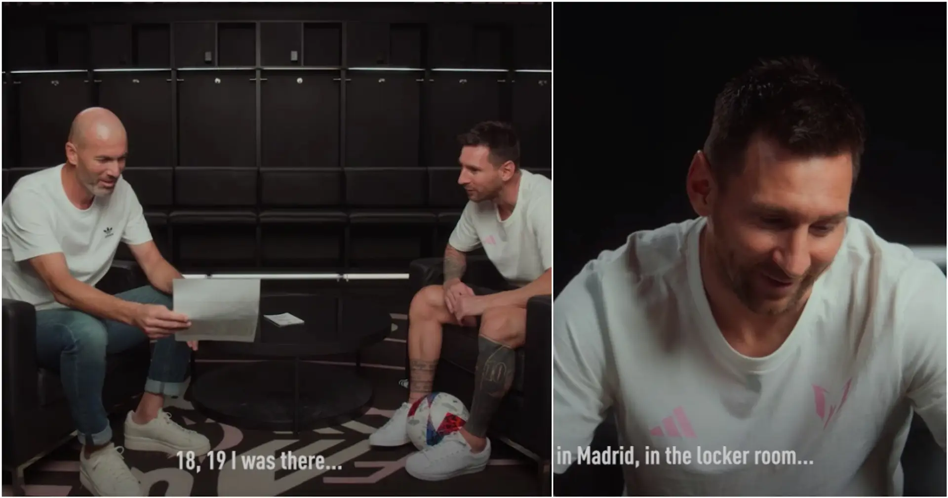 Zidane a une photo de Messi dans le vestiaire du Real Madrid – il l'a montrée à Leo lors de leur dernière interview