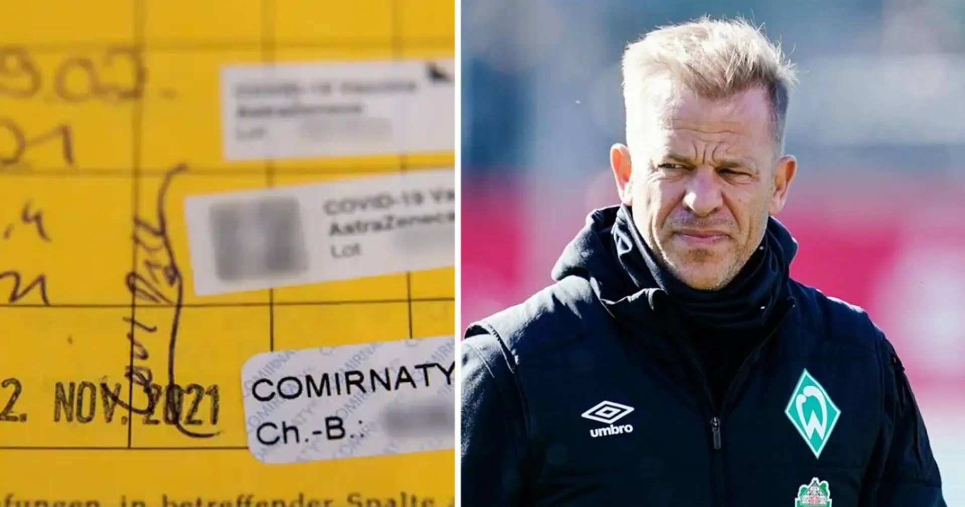 Werder Bremen manager steps down after allegedly forging Covid vaccination certificate