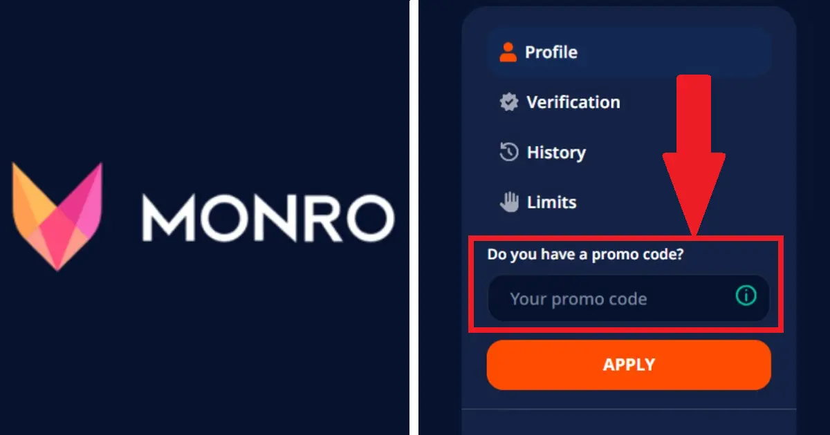 Screenshot der Monro Casino App-Oberfläche auf einem Smartphone, zeigt Spielautomaten und Menüführung