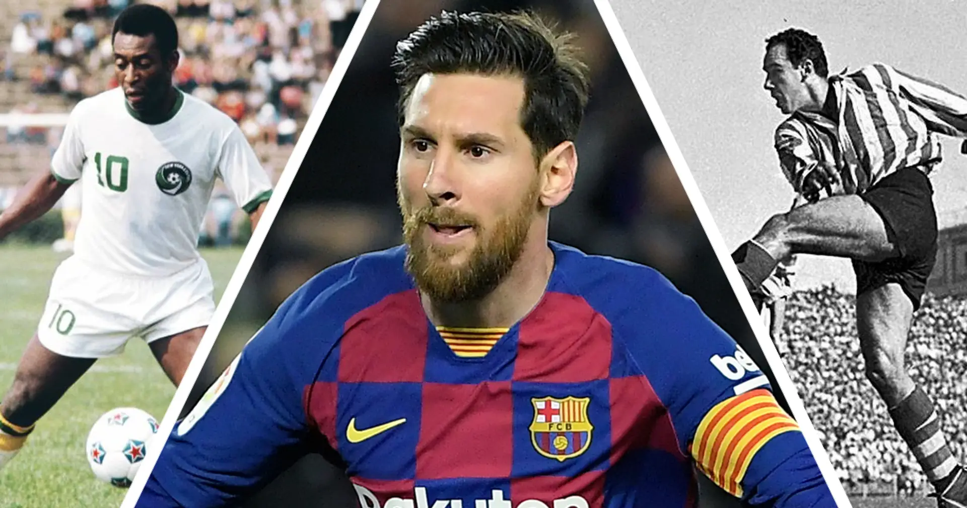 Messi tiene a tiro dos récords de Zarra y Pelé