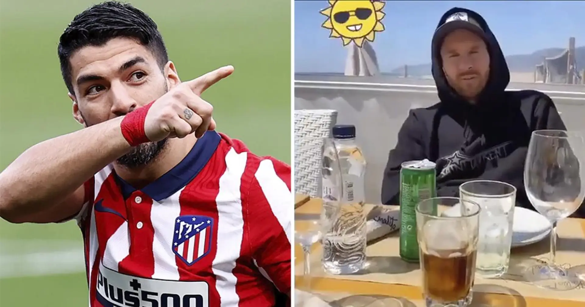 Messi aperçu en train de se détendre dans un bar sur la plage appartenant à Luis Suarez avant le choc face à l'Atletico