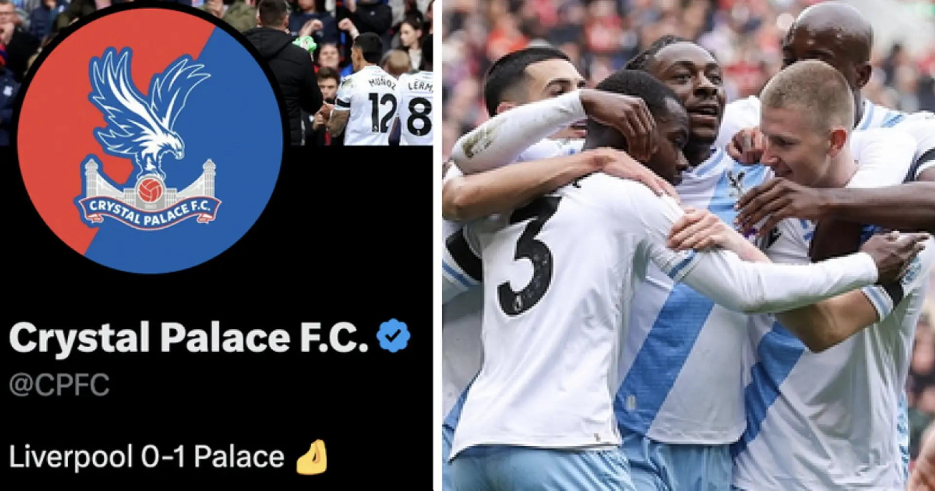 'We're everyone's cup final': Reds react as Crystal Palace put Liverpool result in TWITTER BIO