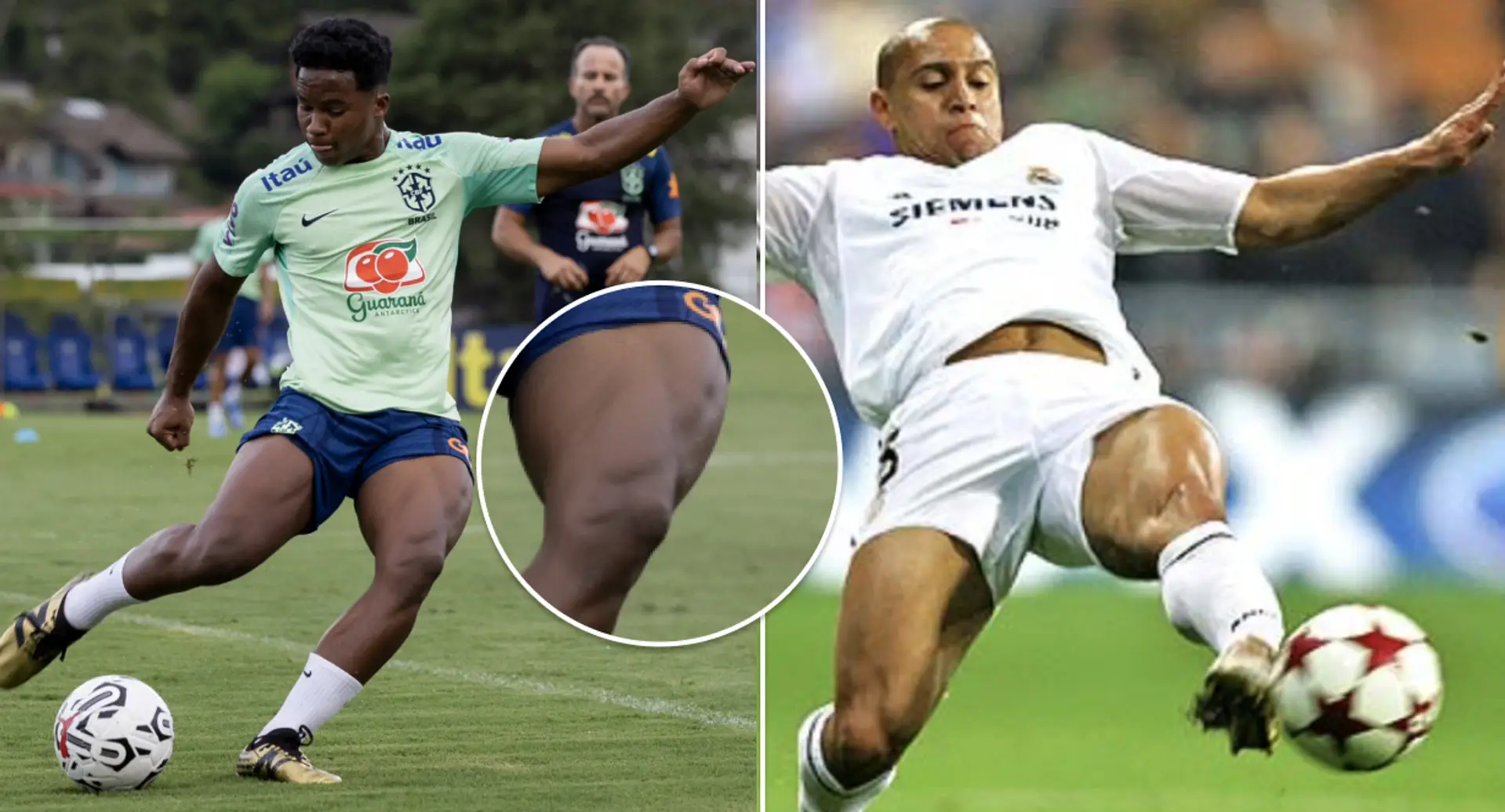 Endrick flaunts thighs of thunder only Roberto Carlos could rival in fresh pic with Brazil