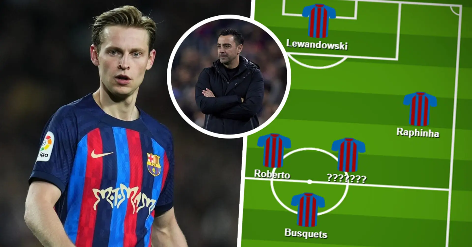 Barca 'pessimistic' about De Jong's chances to play in El Clasico, Xavi's plan for midfield unveiled