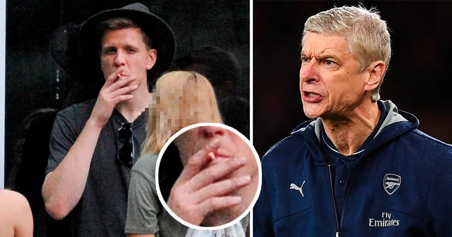 Szczesny recalls Wenger’s reaction when he got caught smoking a cigarette in the dressing room