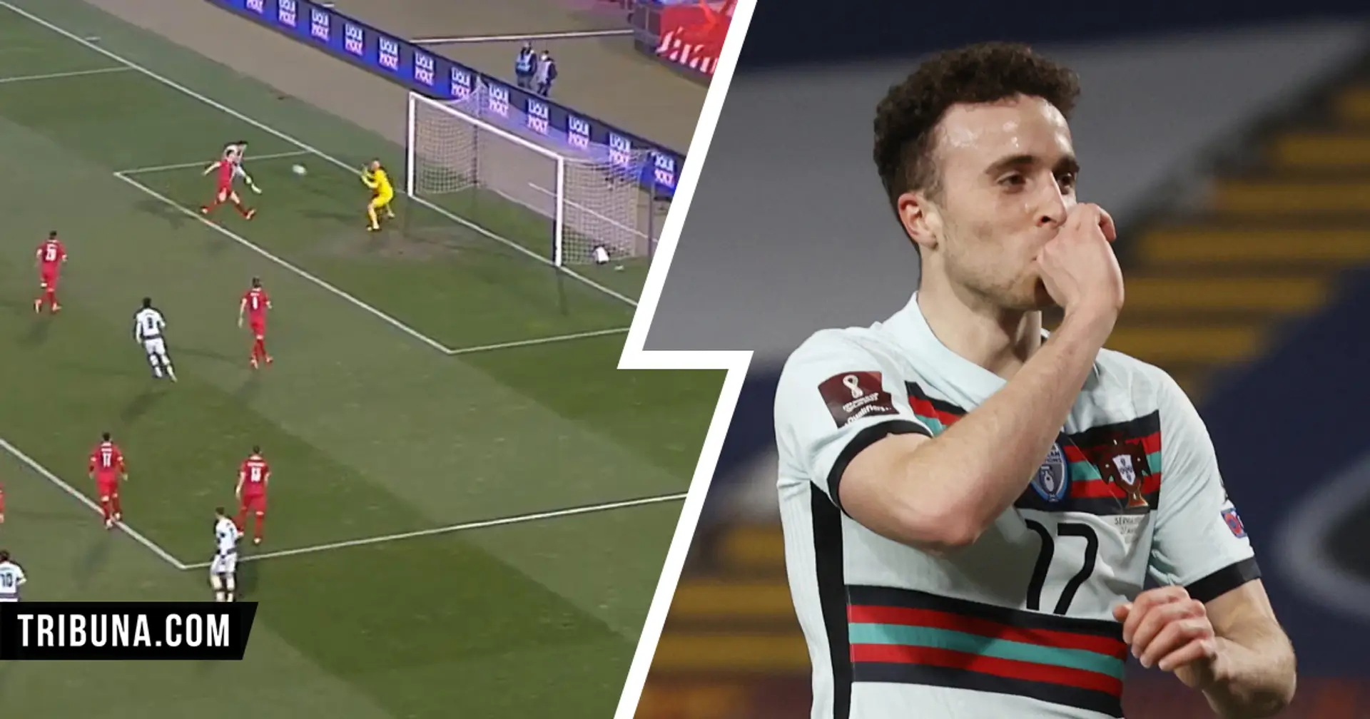 Diogo Jota's excellent run and header for his first goal against Serbia deserve a closer look