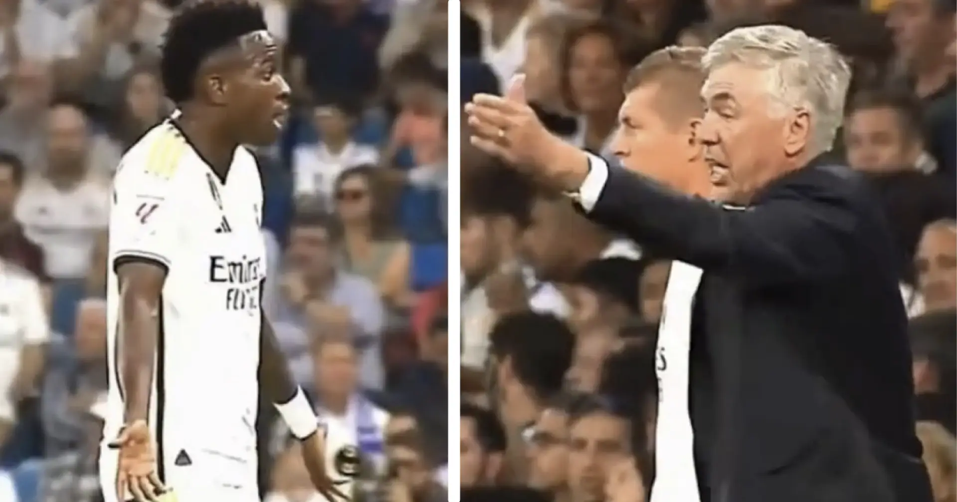 'What do you want me to do?': Vinicius' moment of frustration with Ancelotti caught on camera