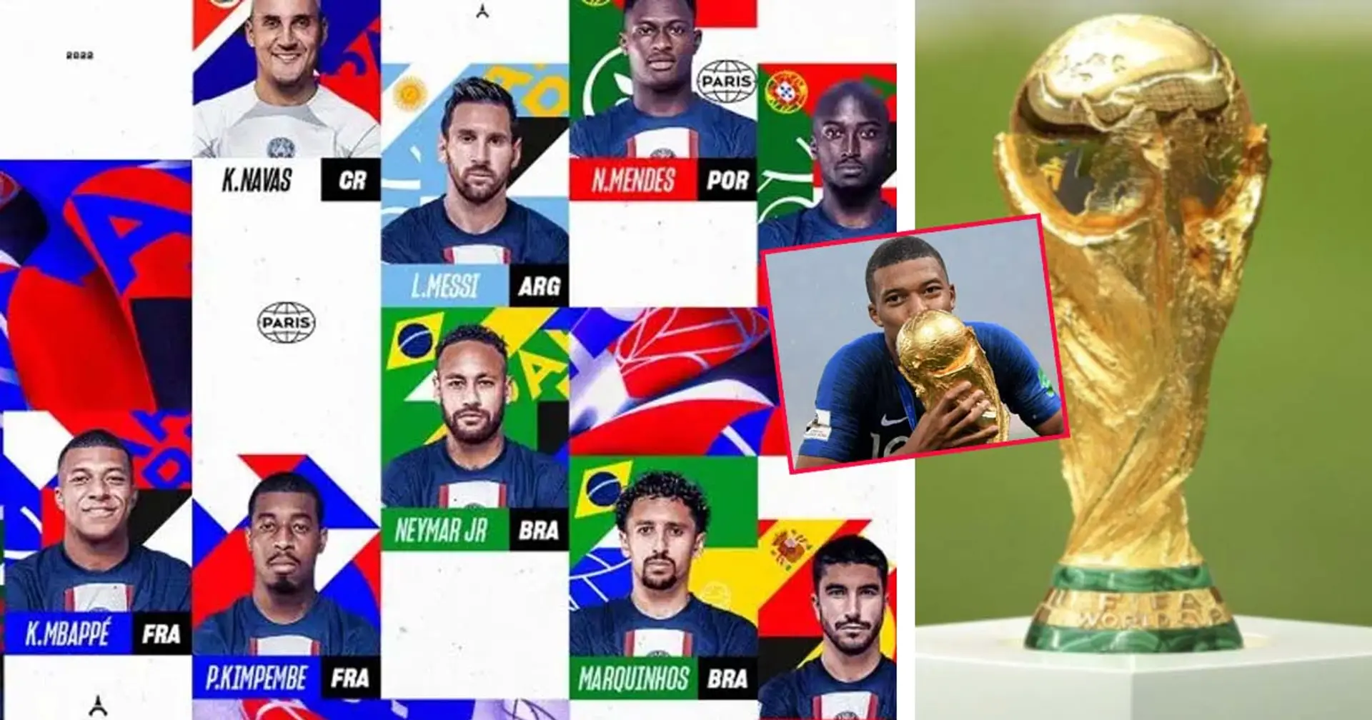 12 joueurs et 7 nationalités: la liste complète des joueurs du PSG qui participeront à la Coupe du monde