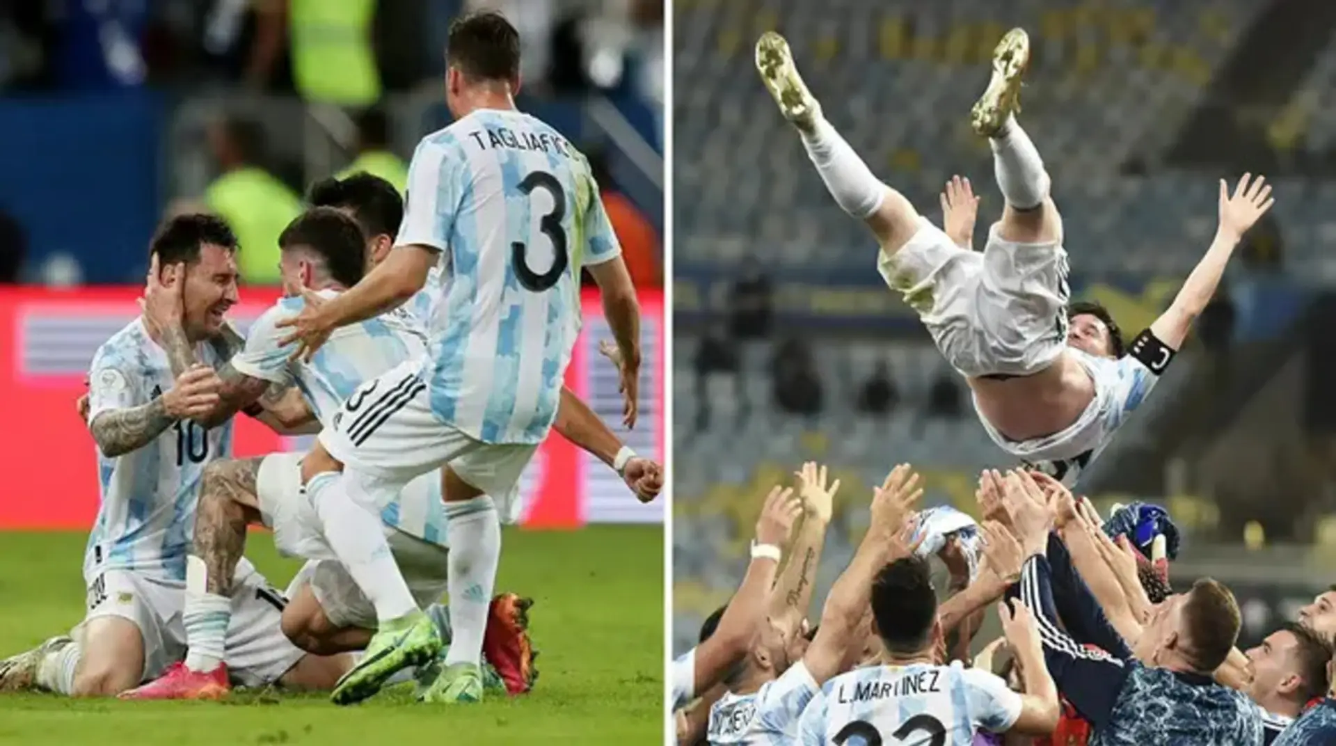 8 mejores fotos de la emotiva celebración de Argentina en la Copa América