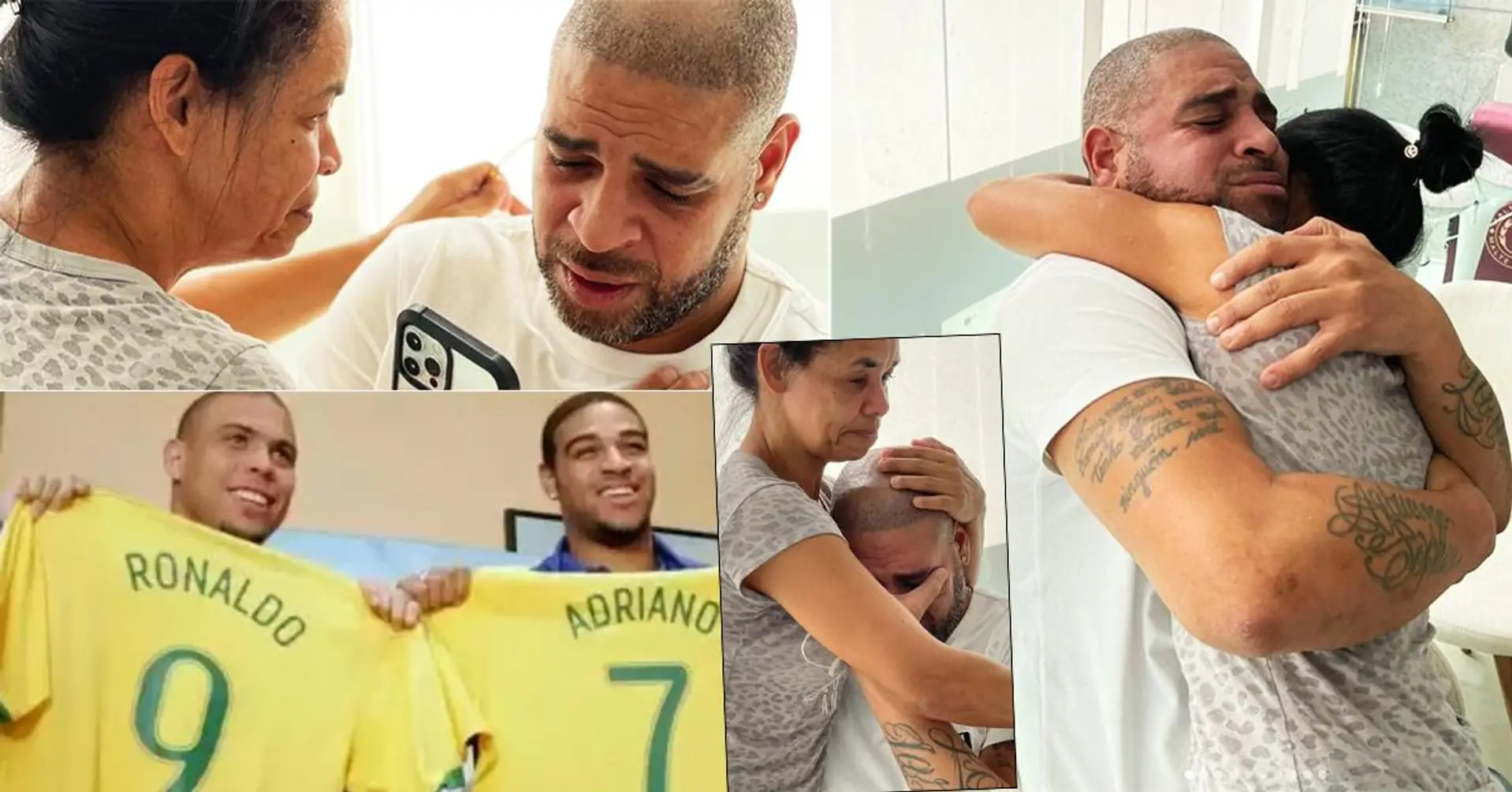 Brasilien-Legende Adriano weint vor den Kameras, nachdem er erfahren hat, dass er in den Maracana-"Walk of Fame" aufgenommen wird