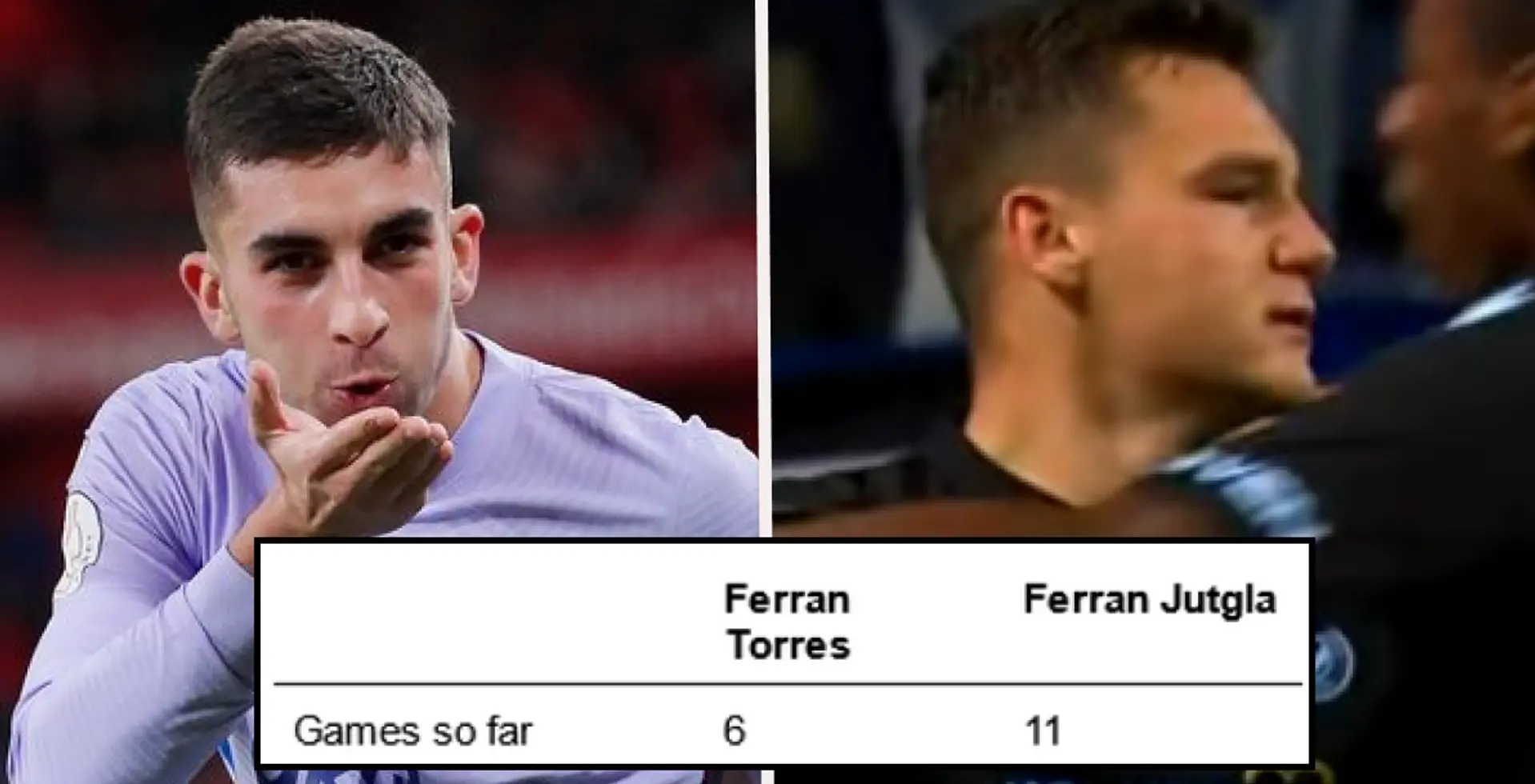 La comparaison des deux Ferran montre que le Barça a peut-être fait une erreur en laissant partir l'un