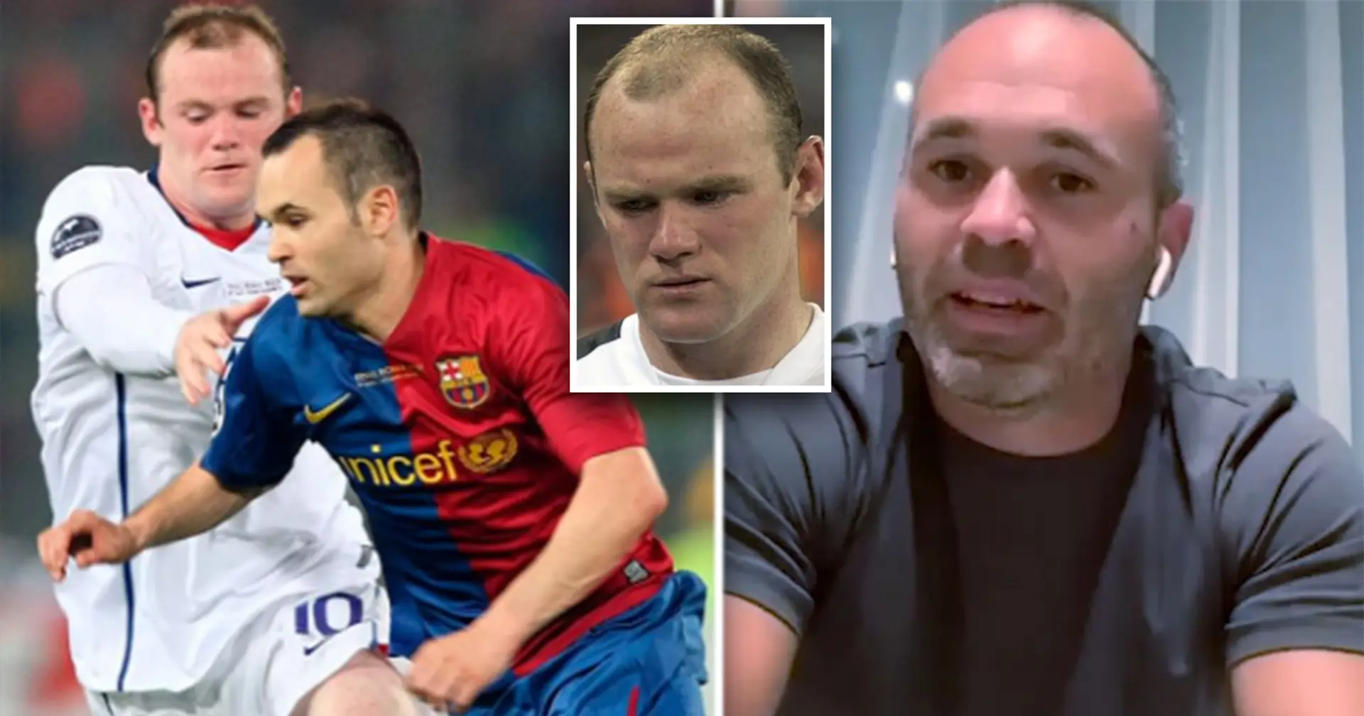 'Stop playing the ball around': Iniesta reveals what Rooney told him in 80th minute of Champions League final