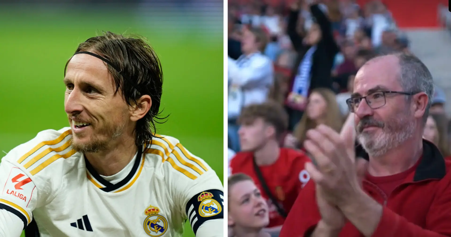 The immortal Luka Modric - the Real Madrid maestro receives a standing ovation from the Mallorca fans  