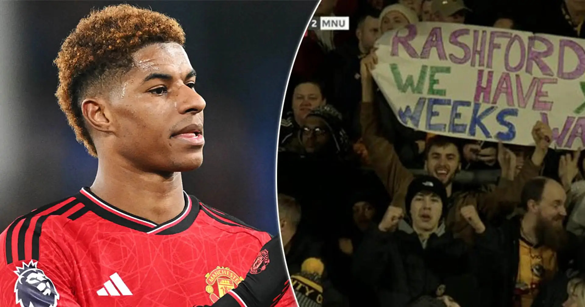 Caught on camera: Newport fans unveil cheeky banner in dig at Rashford