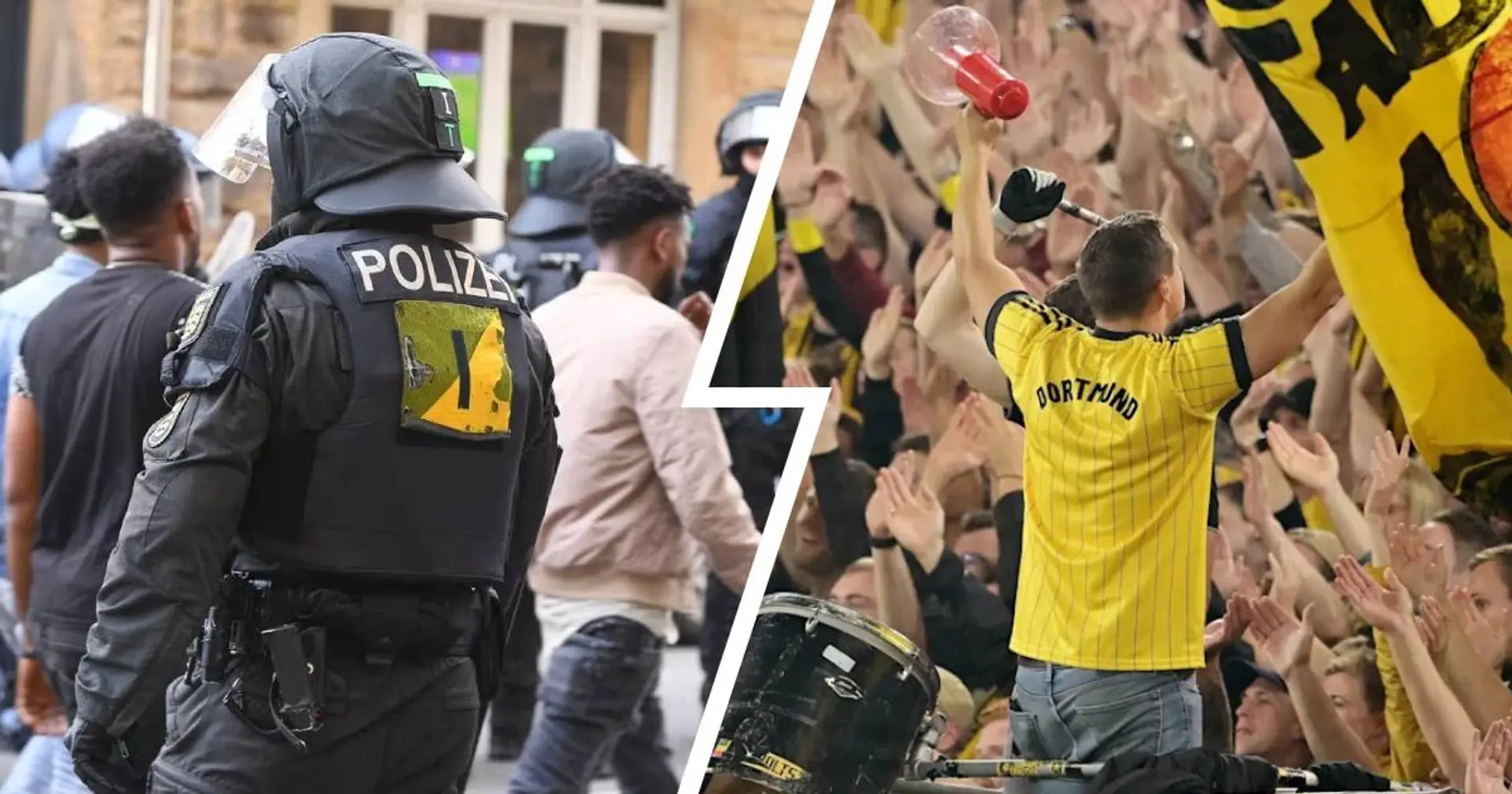Unschöne Szenen bei Reise nach Freiburg: Polizei musste ICE mit BVB-Chaoten stoppen