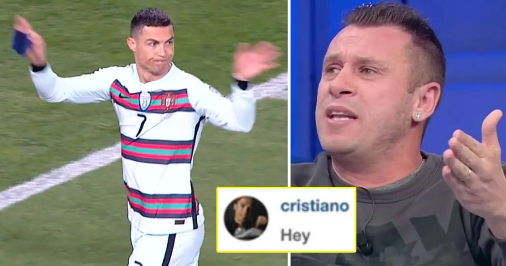 "Je dirais simplement, soyez comme Messi": Cassano révèle que Ronaldo lui a écrit des messages forts demandant le respect