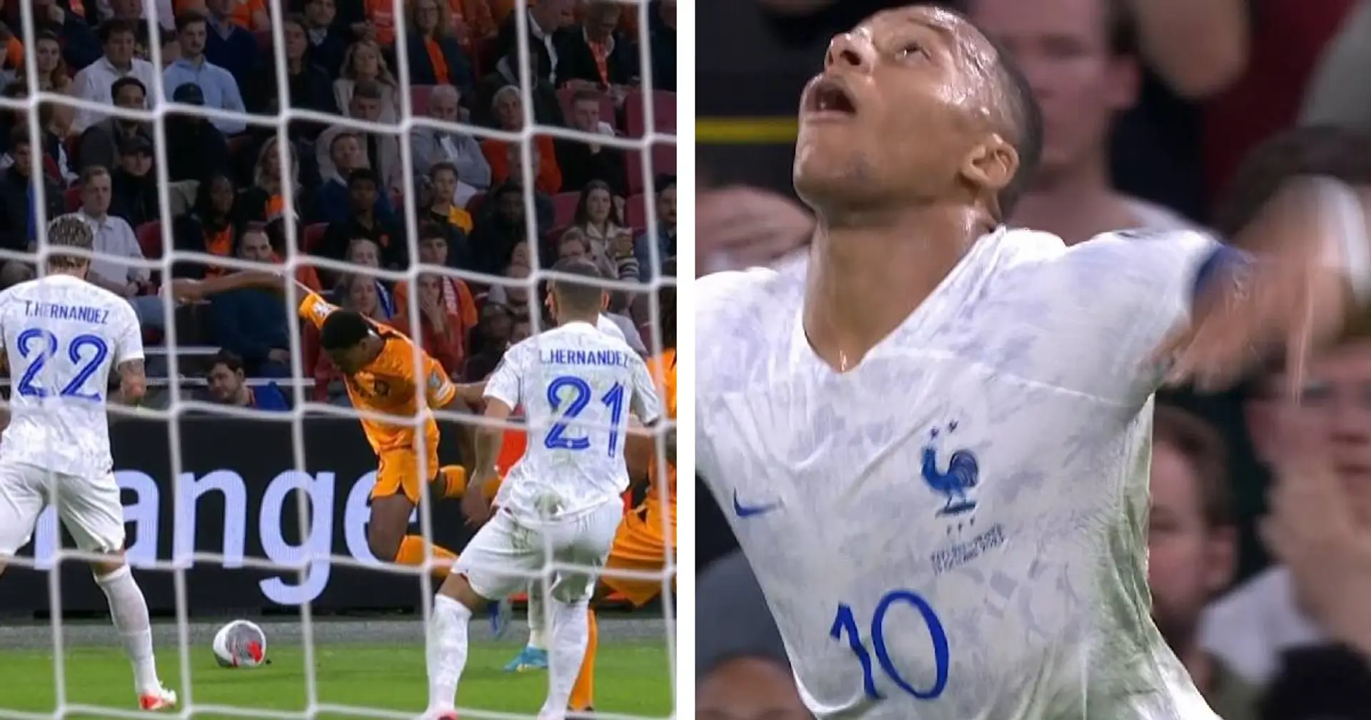 Mbappé prende in giro Dumfries durante Olanda-Francia: l'episodio è virale 