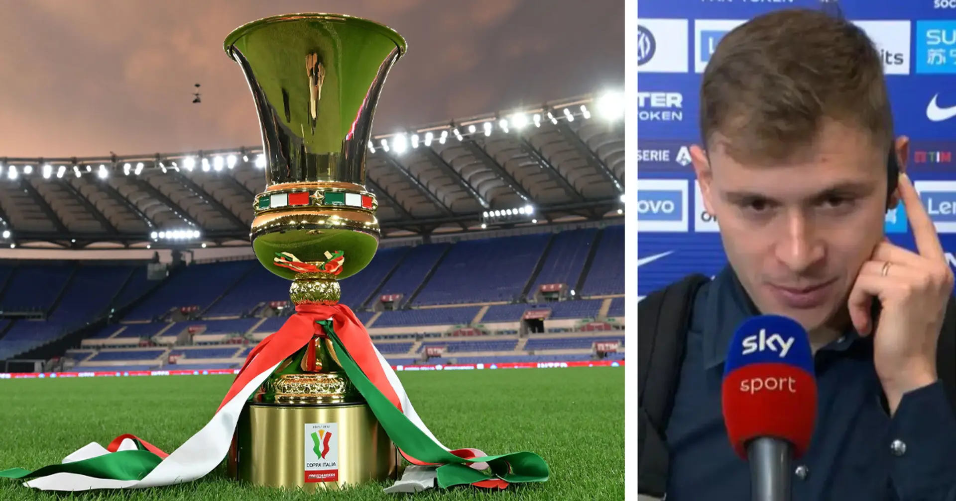 "Finale meritata": Barella carica l'Inter per la Coppa Italia, e ricorda le emozioni dell'11 maggio 2022 