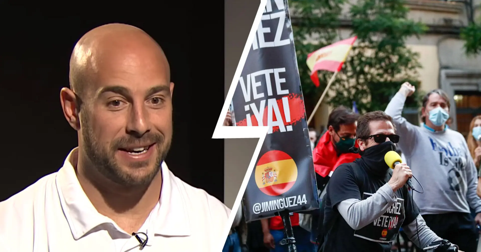 Pepe Reina supports street protests in Madrid, gets branded 'a******e' by Spanish rapper