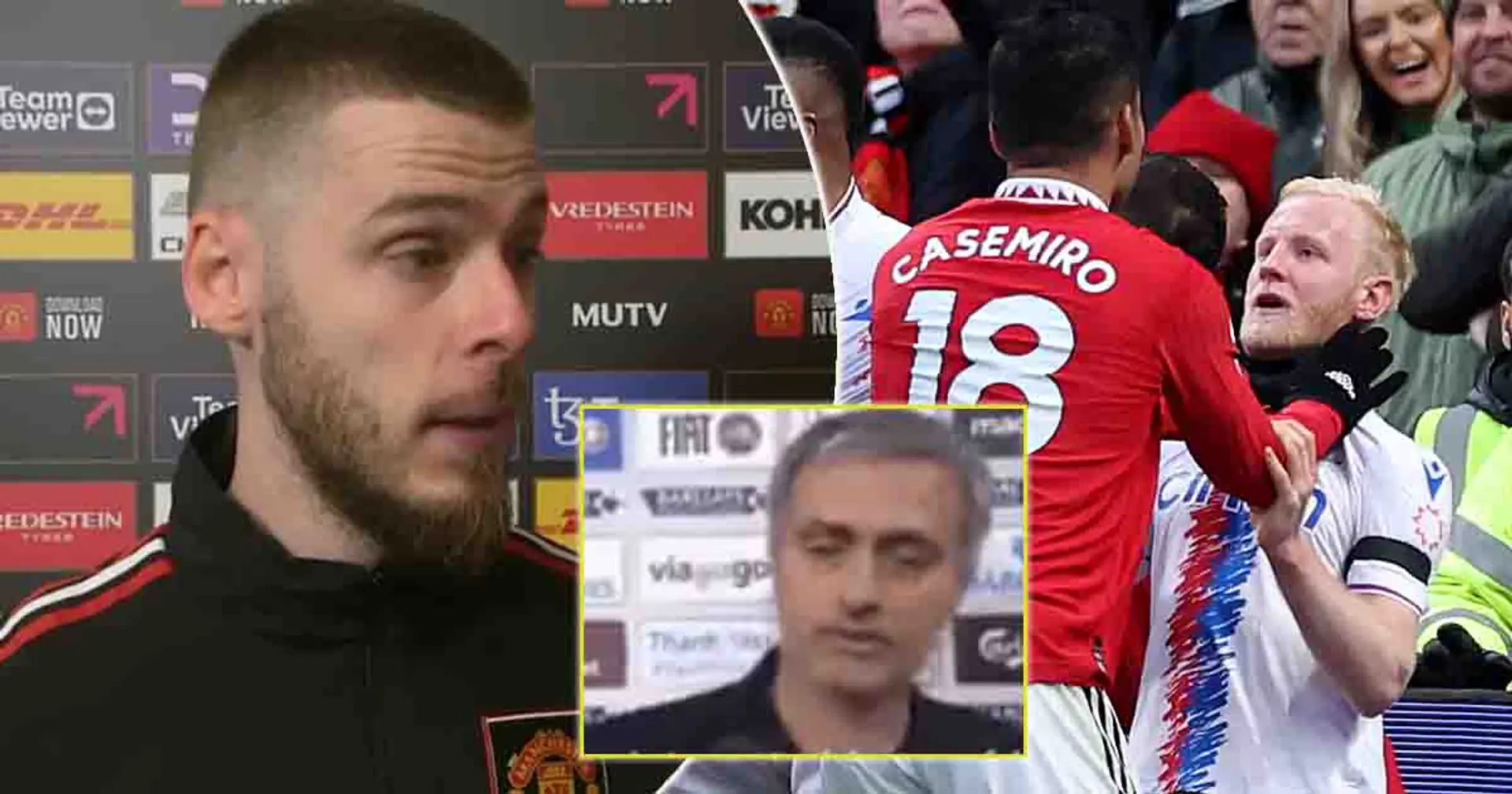 De Gea uses cheeky Jose Mourinho reference to give stance on Casemiro red card