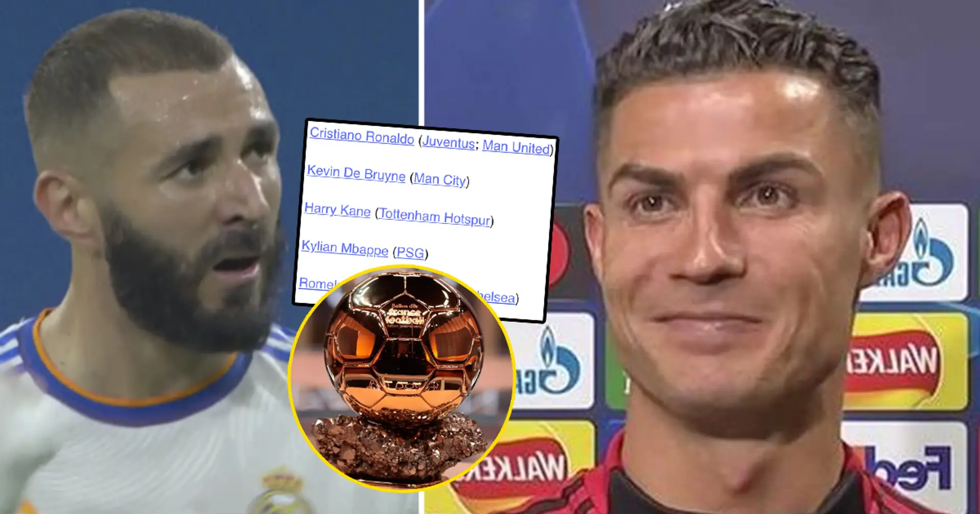30 finalistas del Balón de Oro: 2 jugadores del Real Madrid en la lista final