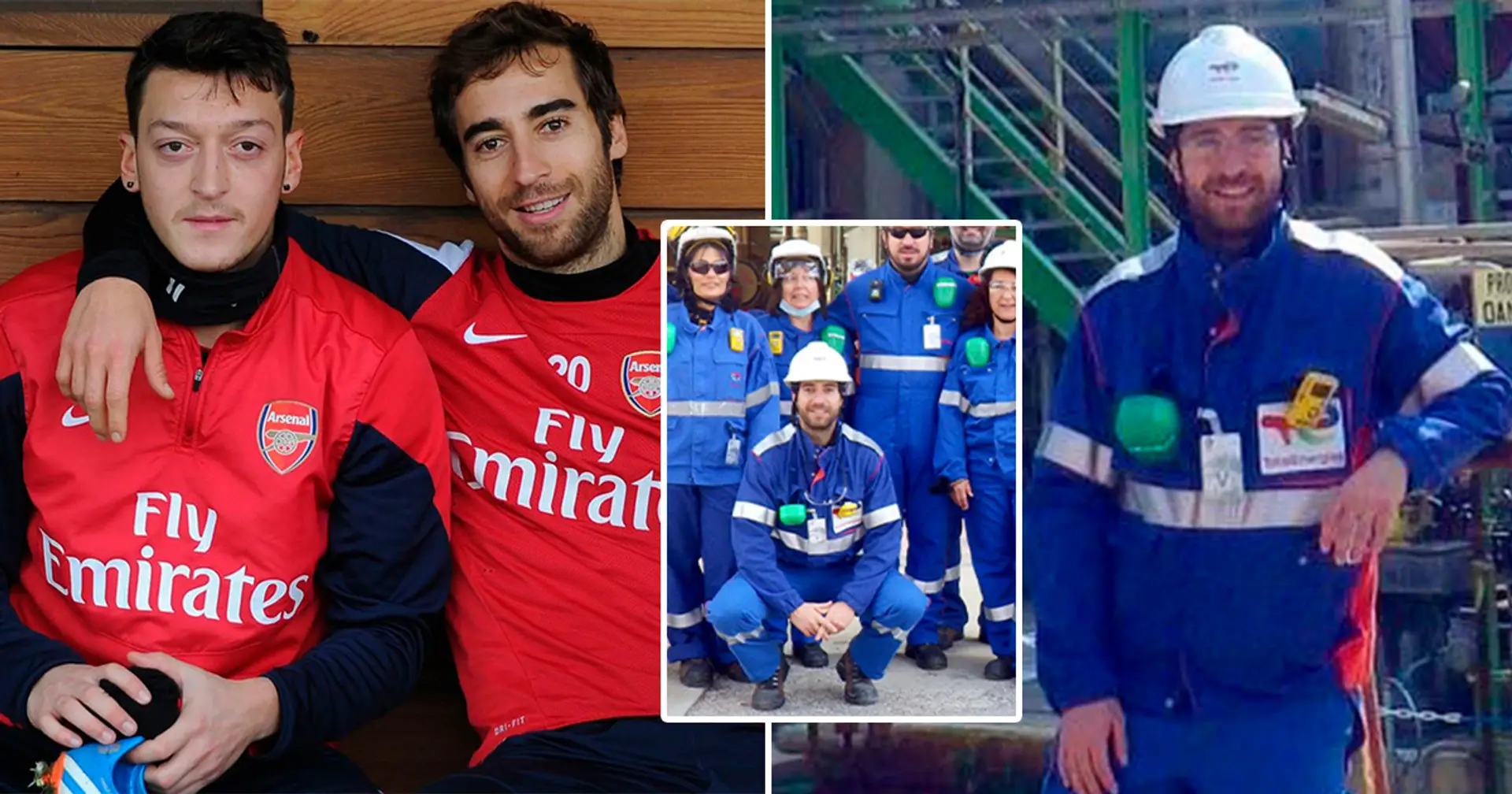 Ex-Arsenal player Mathieu Flamini poses with his new factory which could make billions