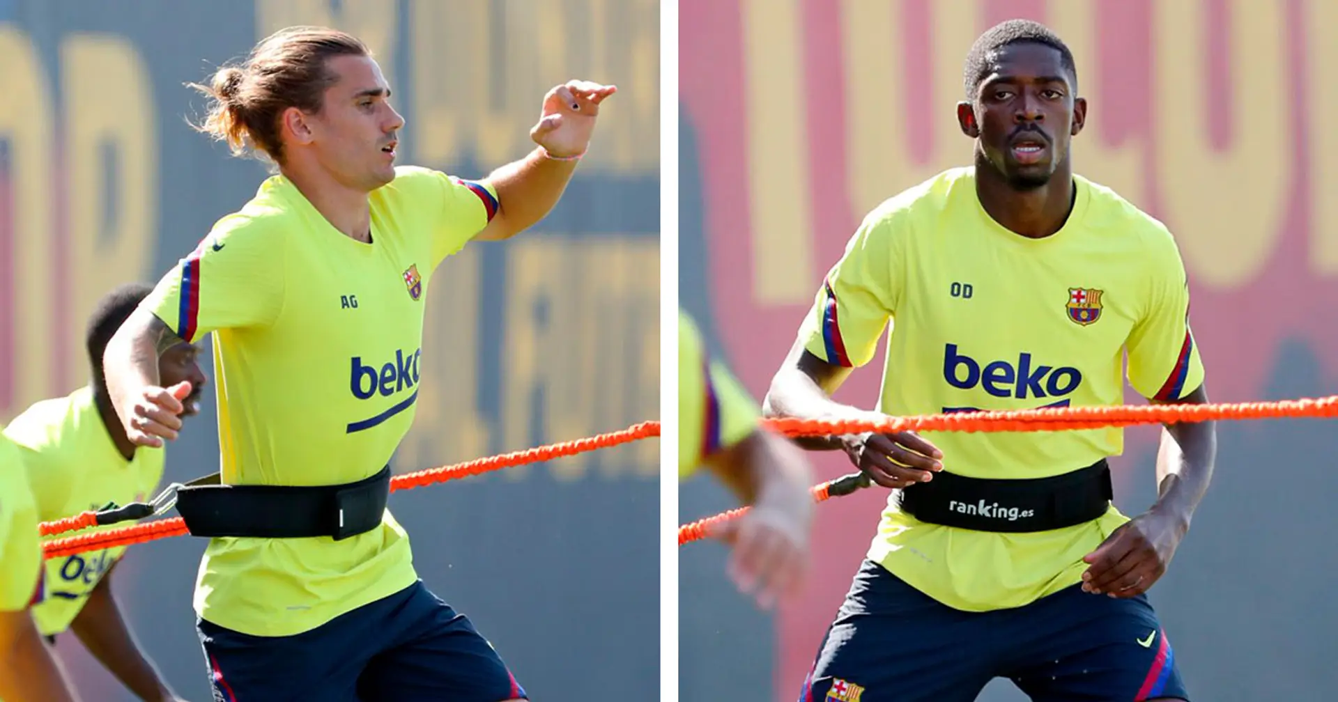Great news: Dembele and Griezmann back in group training!