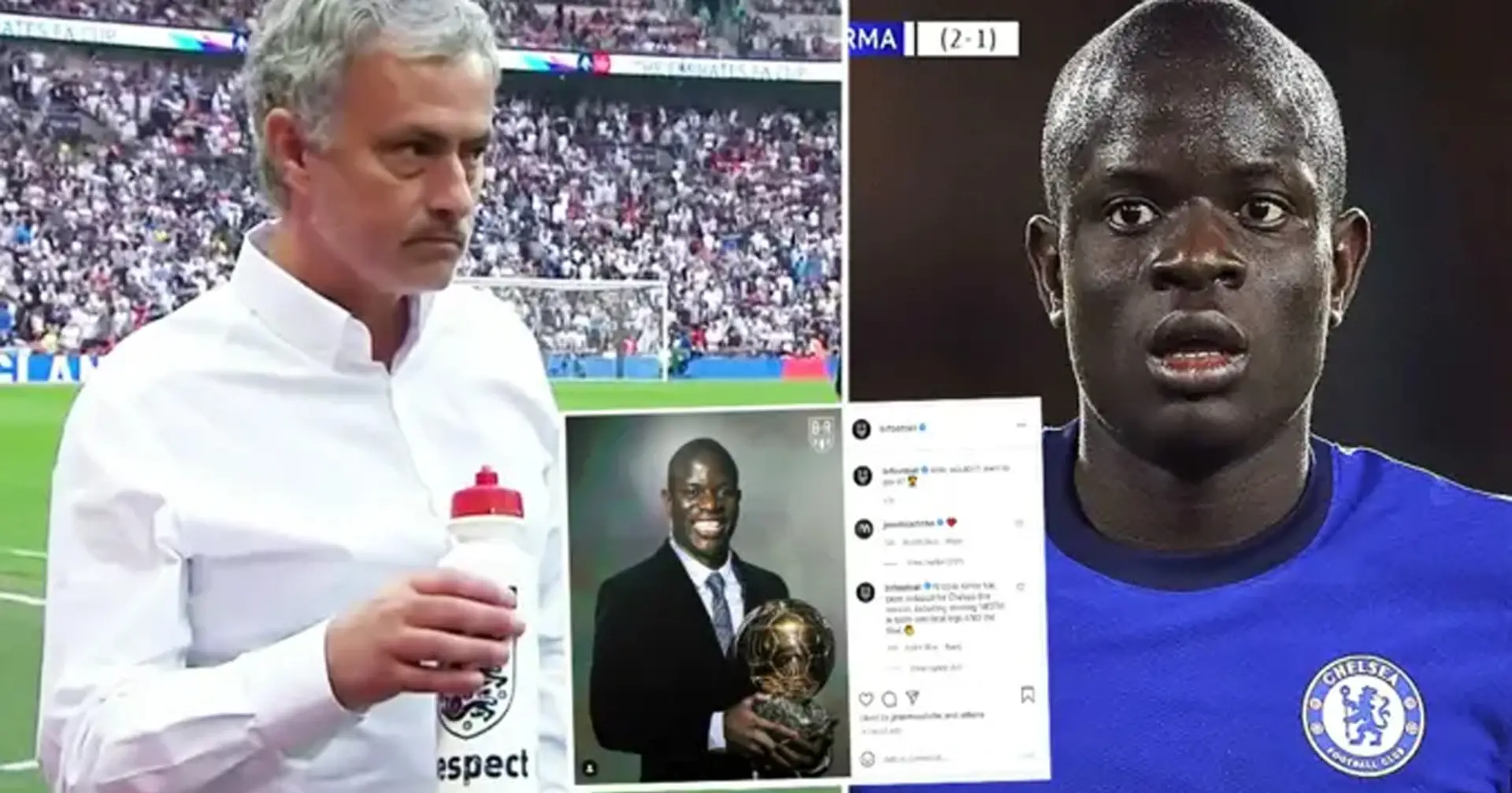 BRILLANTE: José Mourinho deja un comentario en la publicación viral de Instagram sobre N'Golo Kante