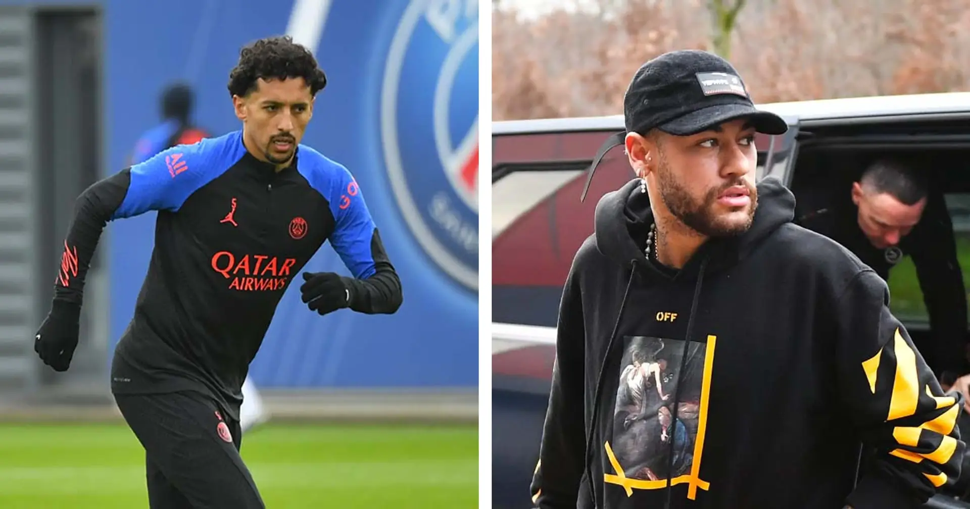 Neymar et Marquinhos sont de retour au Camp des Loges