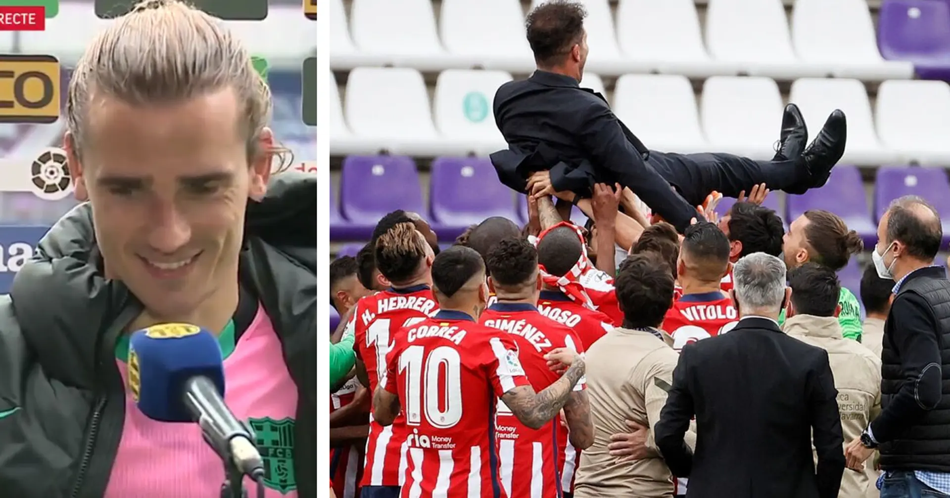 Griezmann congratulates Atletico on the title, says he's 'happy' for them