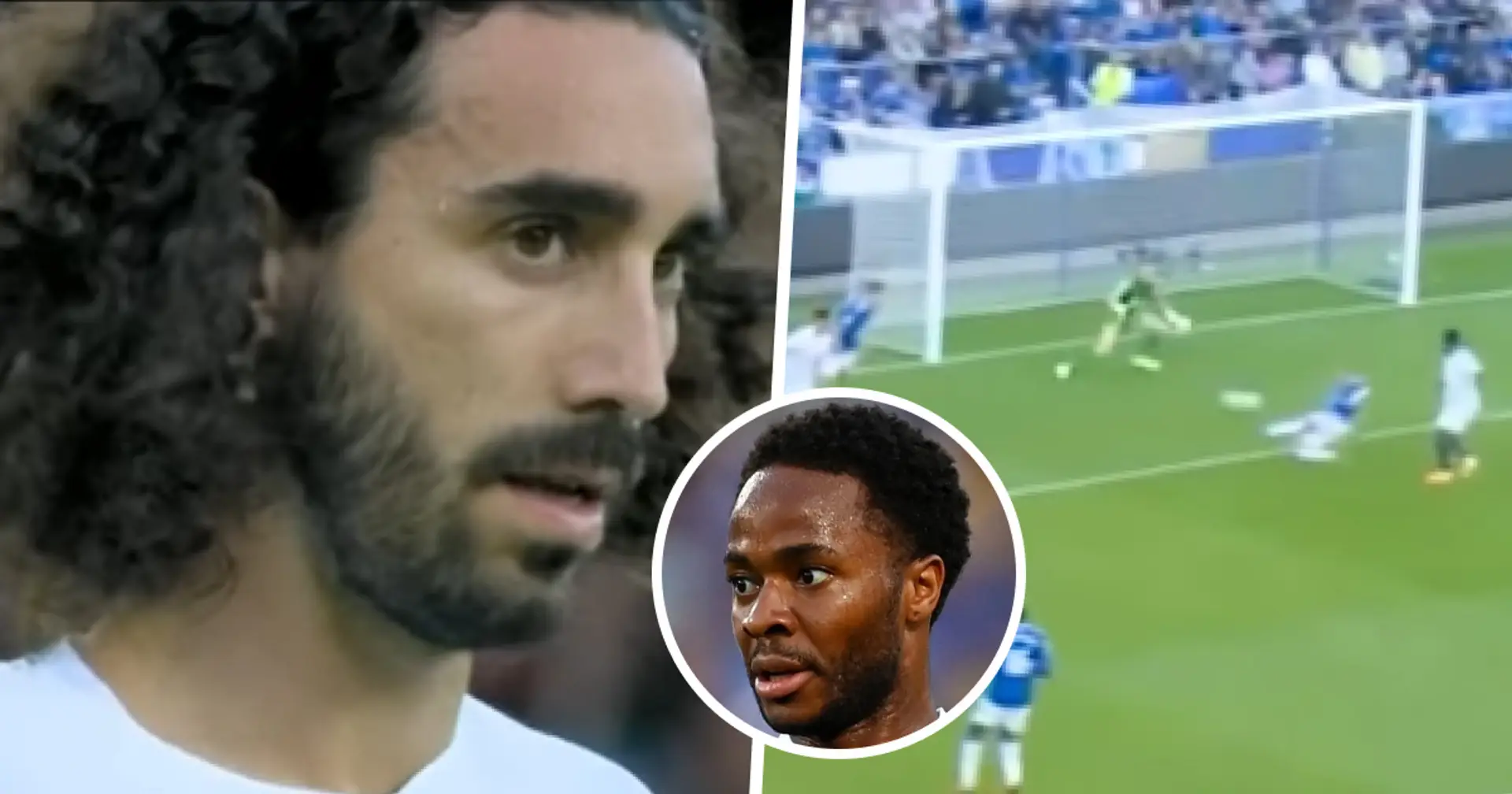 Spotted: Cucurella's stunning run almost sets up fellow new boy Sterling with pin-point cross