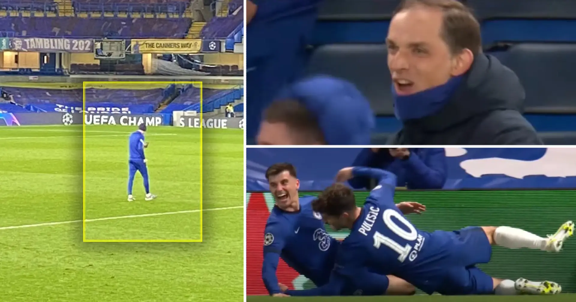 Tuchel let out 'massive roar of joy' on empty Stamford Bridge pitch after Chelsea destroyed Real Madrid