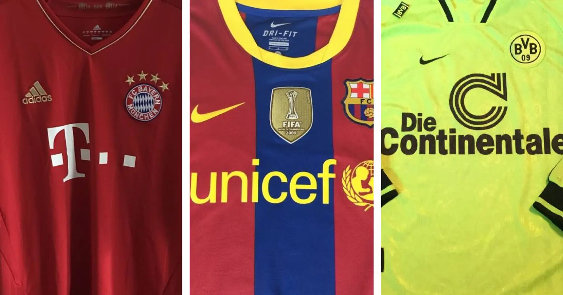 Bayern, Dortmund, Barca & Co.: Trikots aller Champions-League-Sieger von 1990 bis 2019