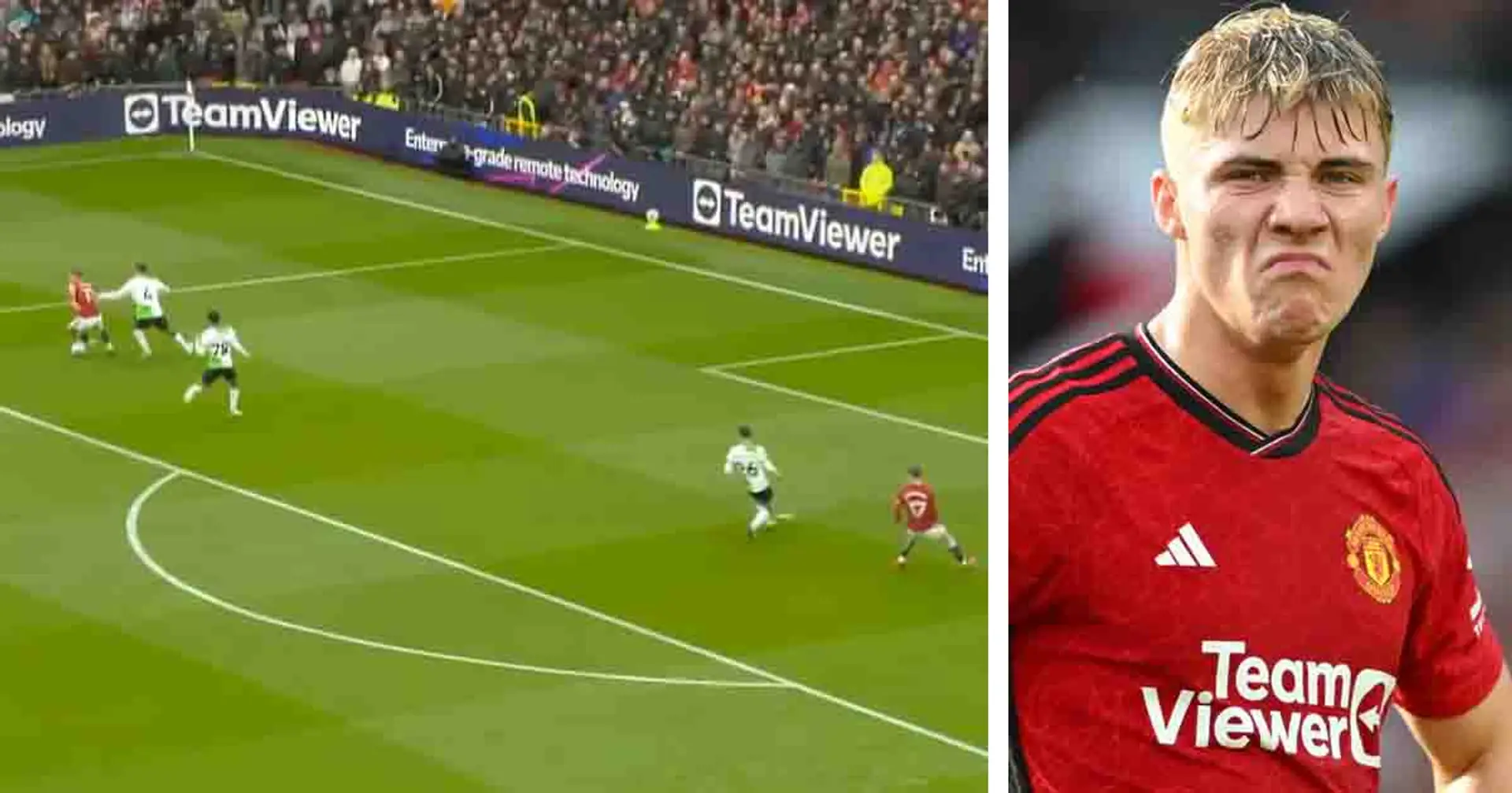 'Losing my patience': Some Man United frustrated with Hojlund for scuffing potential goal vs Liverpool