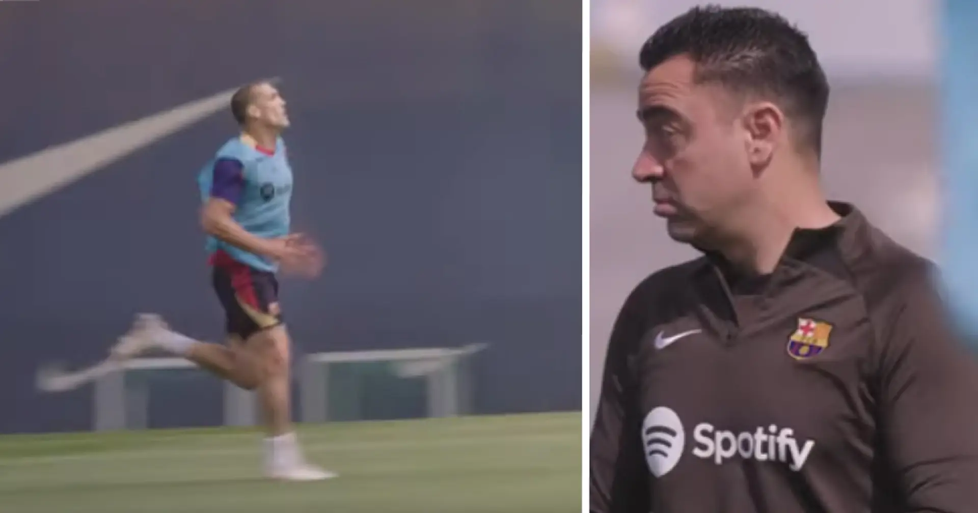 One Barca player 'training like crazy' to convince Xavi to start him v PSG
