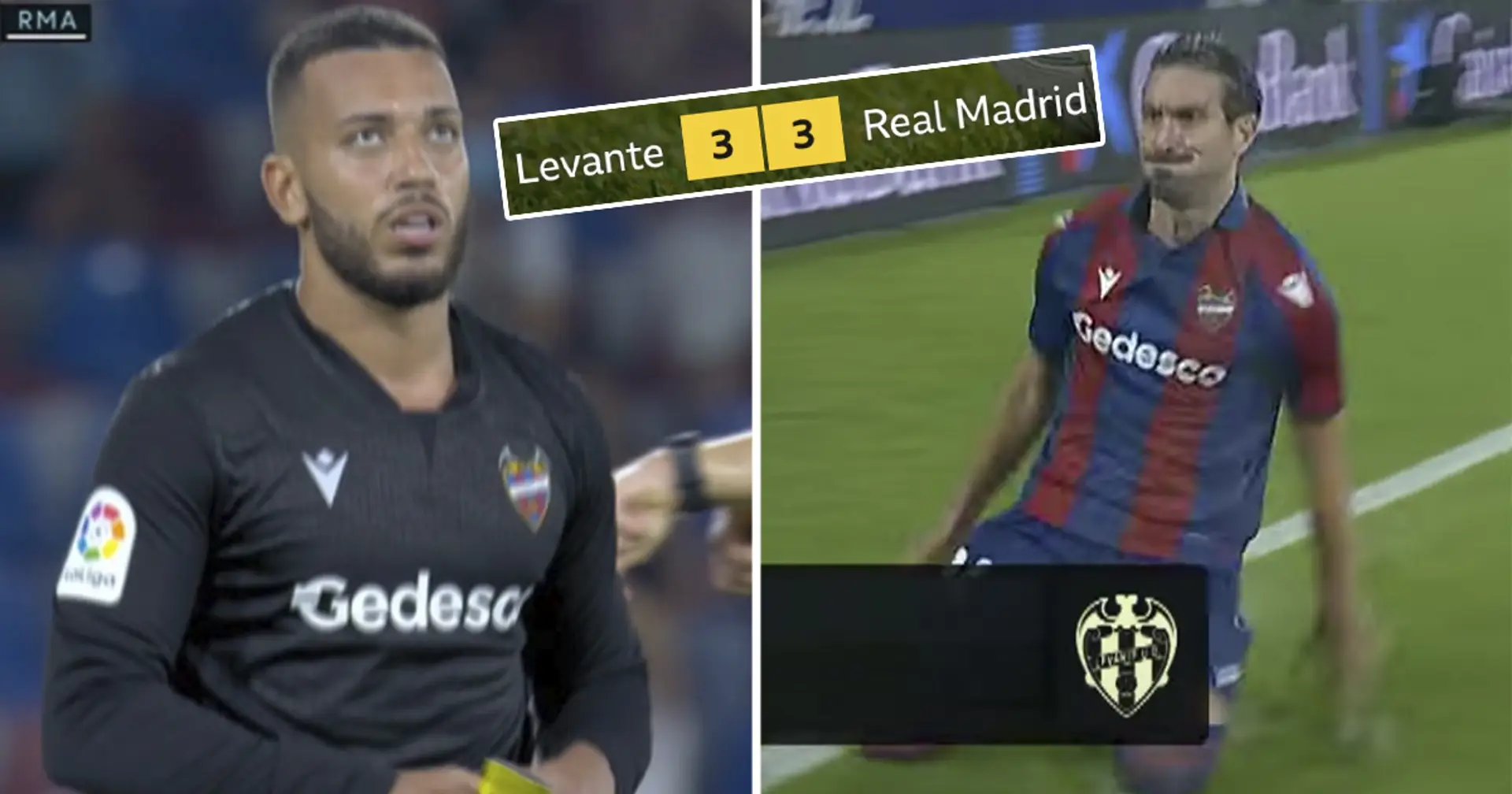 Real Madrid drop points despite playing against 10-man Levante and outfield player as goalie for 10 mins 