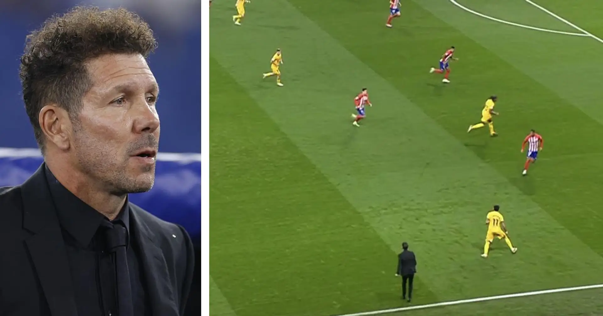 Spotted: Diego Simeone literally enters the pitch to instruct players vs Barca