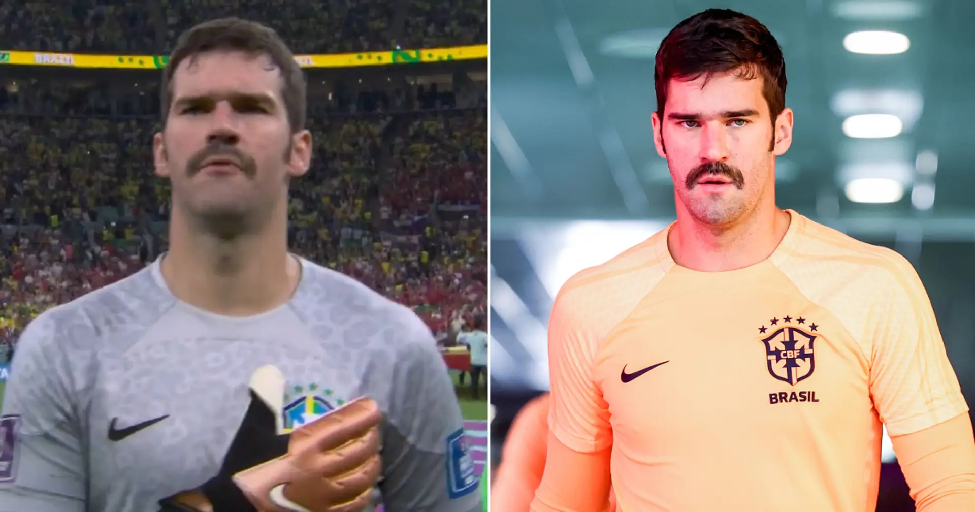 Alisson reveals reason behind sporting moustache in World Cup opener