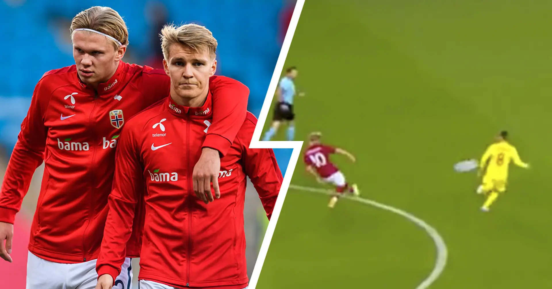 Linebreaker: Odegaard perfectly sets up 2 goals for Erling Haaland to smash Romania (video)