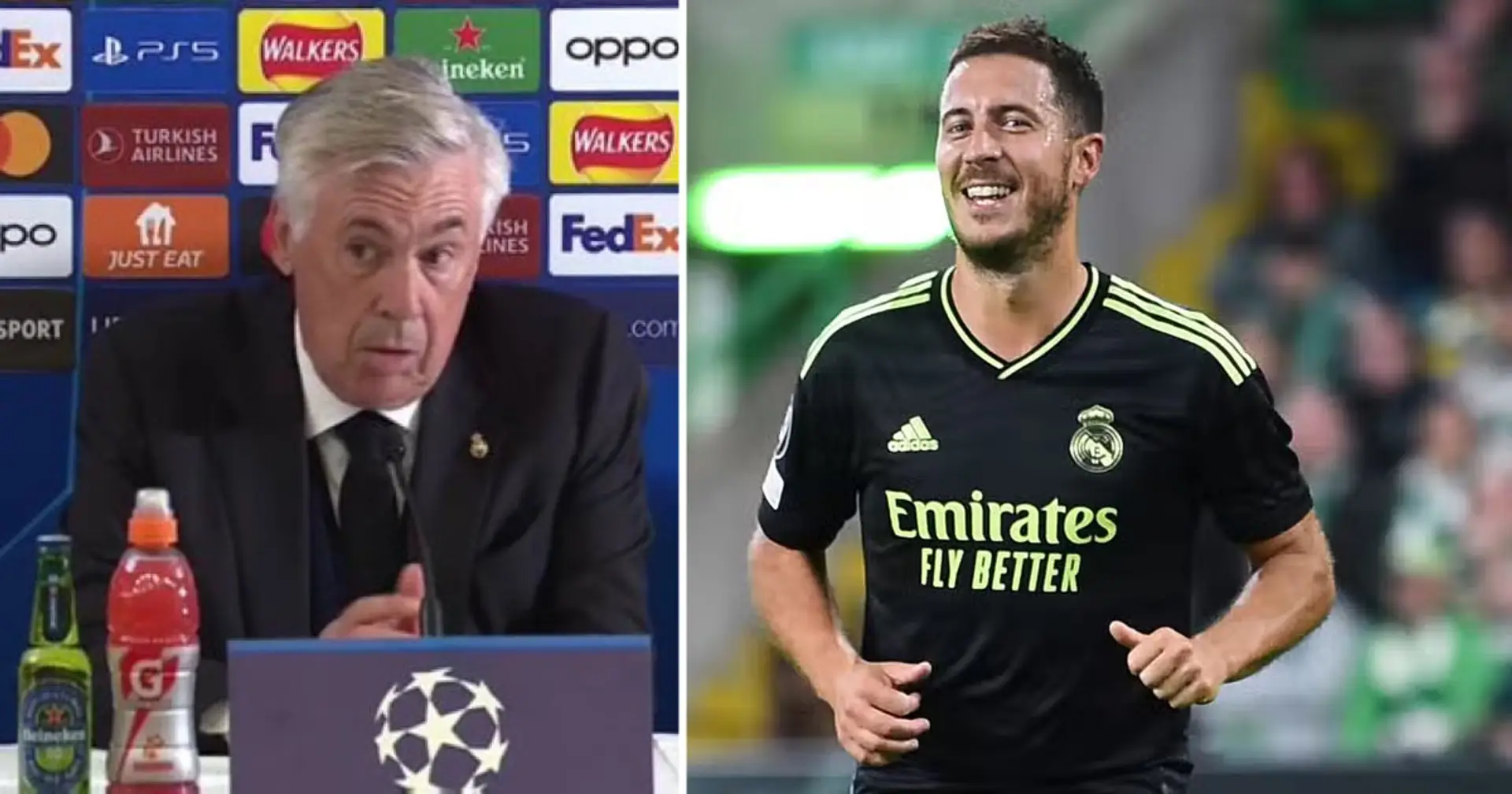"Il m'a donné raison": Ancelotti satisfait de la performance de Hazard contre le Celtic