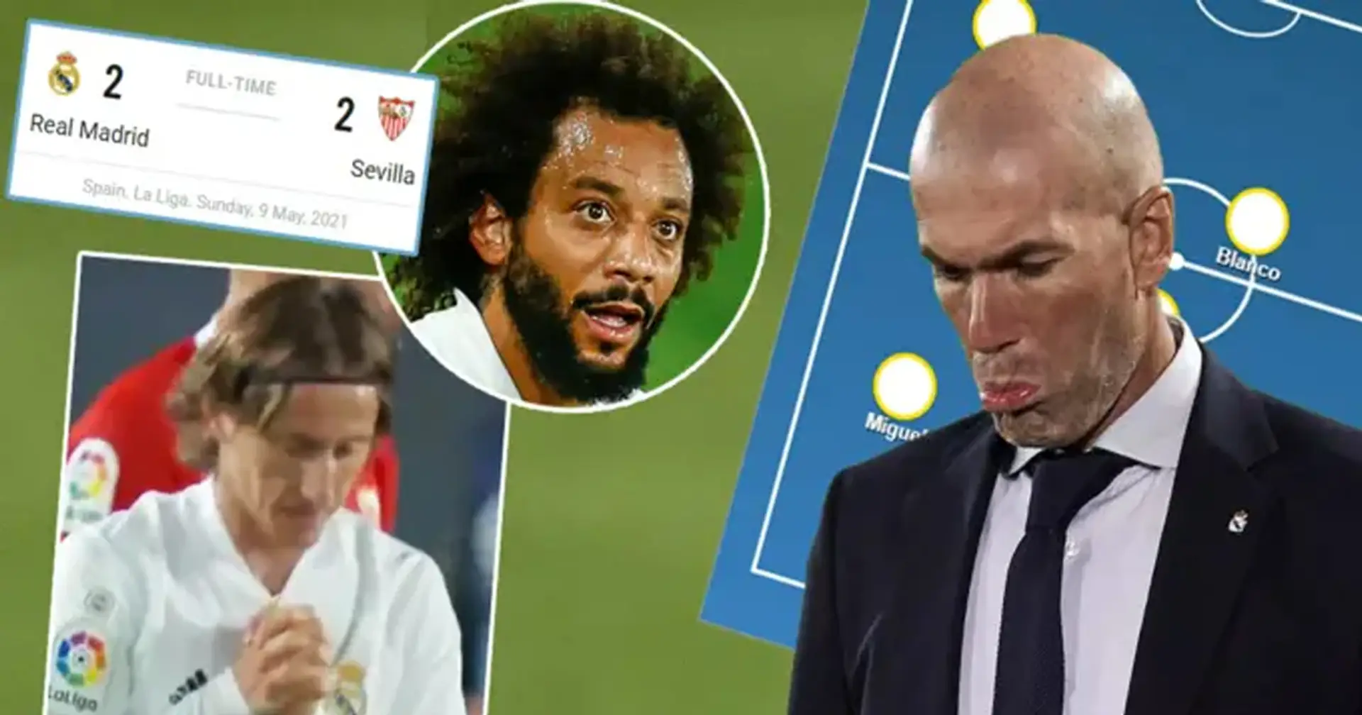 Modric y Marcelo fuera: el potencial Xl del Madrid vs Granada basado en el empate ante el Sevilla