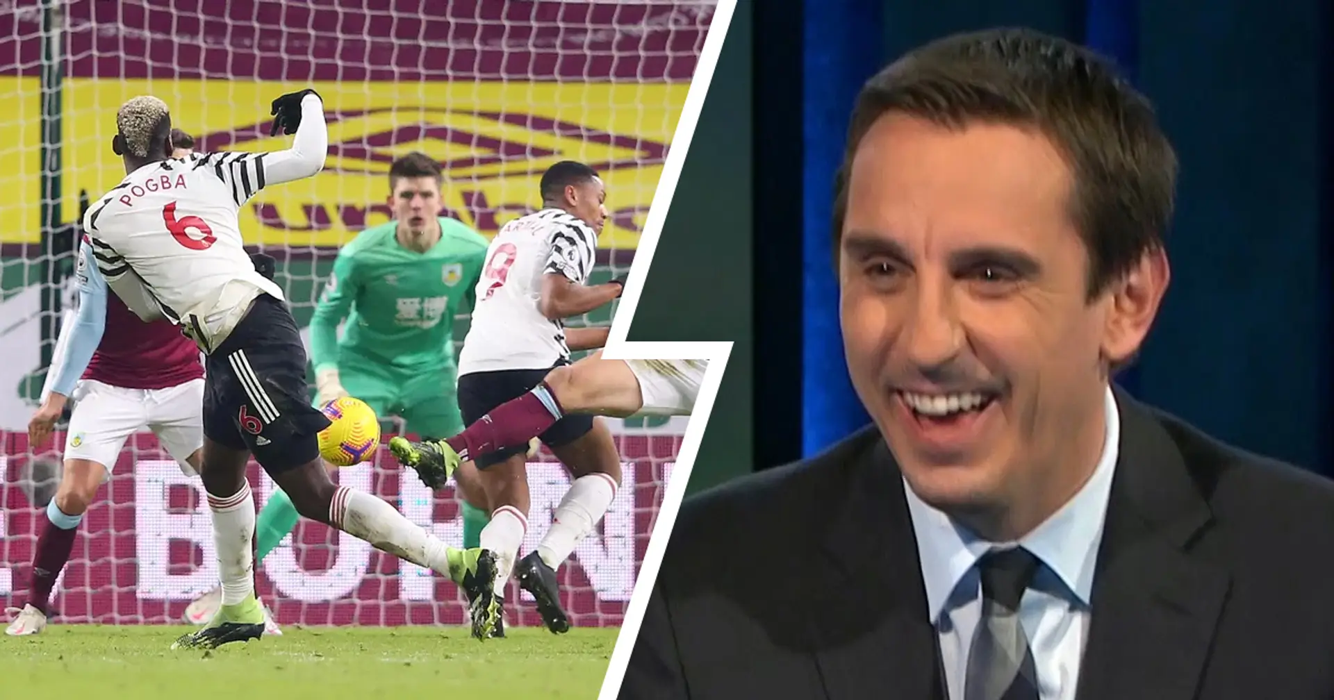 Gary Neville apologises for 'delirious' commentary in Burnley win