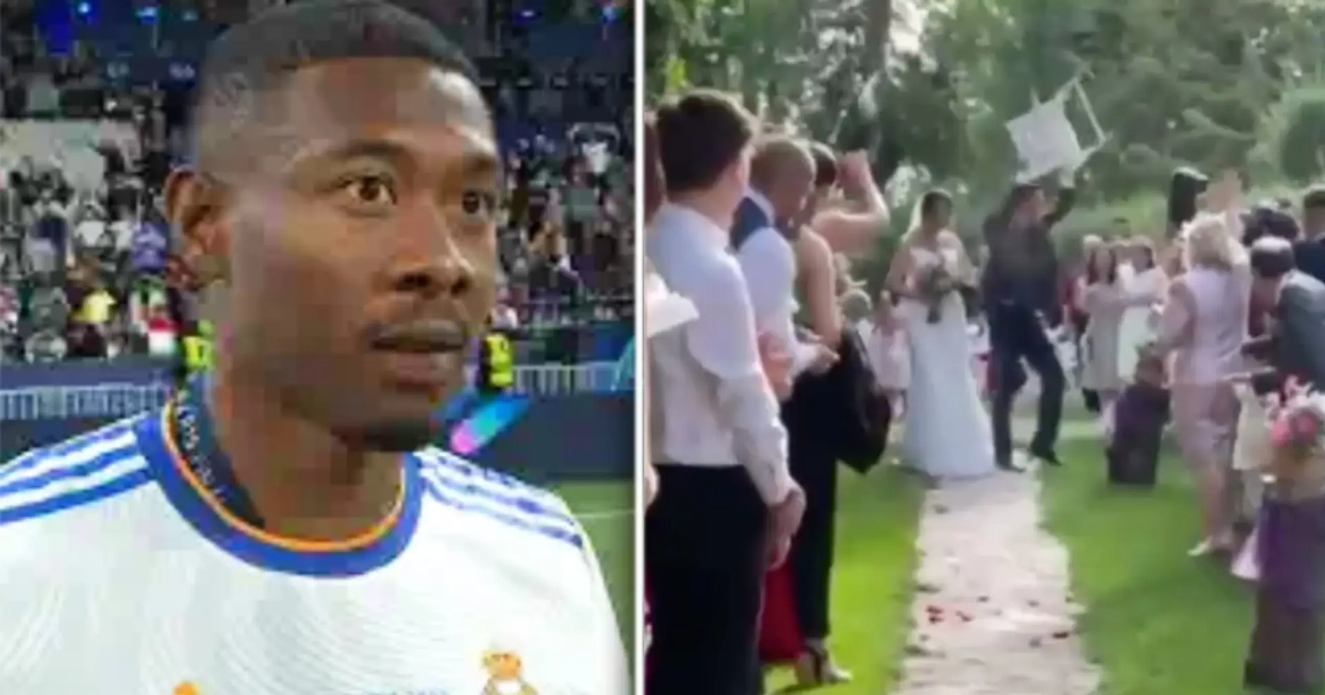 Real Madrid-Fan macht den berühmten Stuhl-Trick von Alaba bei seiner eigenen Hochzeit (Video)