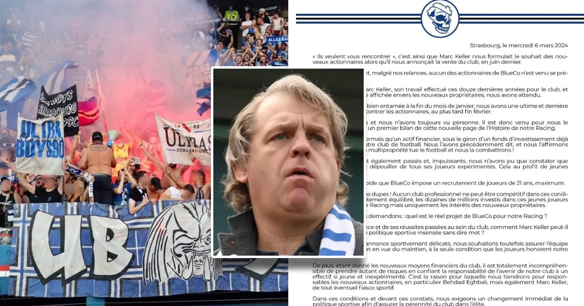 Furious Strasbourg ultras address letter to Boehly ownership – their problems are similar to Chelsea's