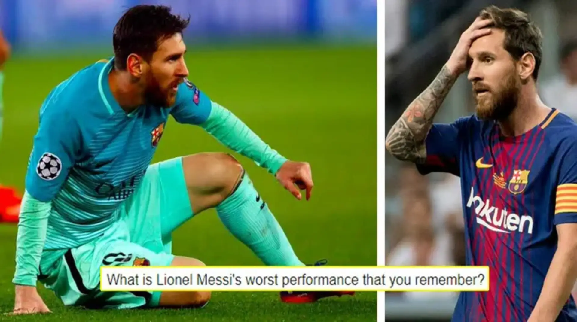 ¿Cuál es el partido peor de Lionel Messi? Tú preguntaste, nosotros respondimos