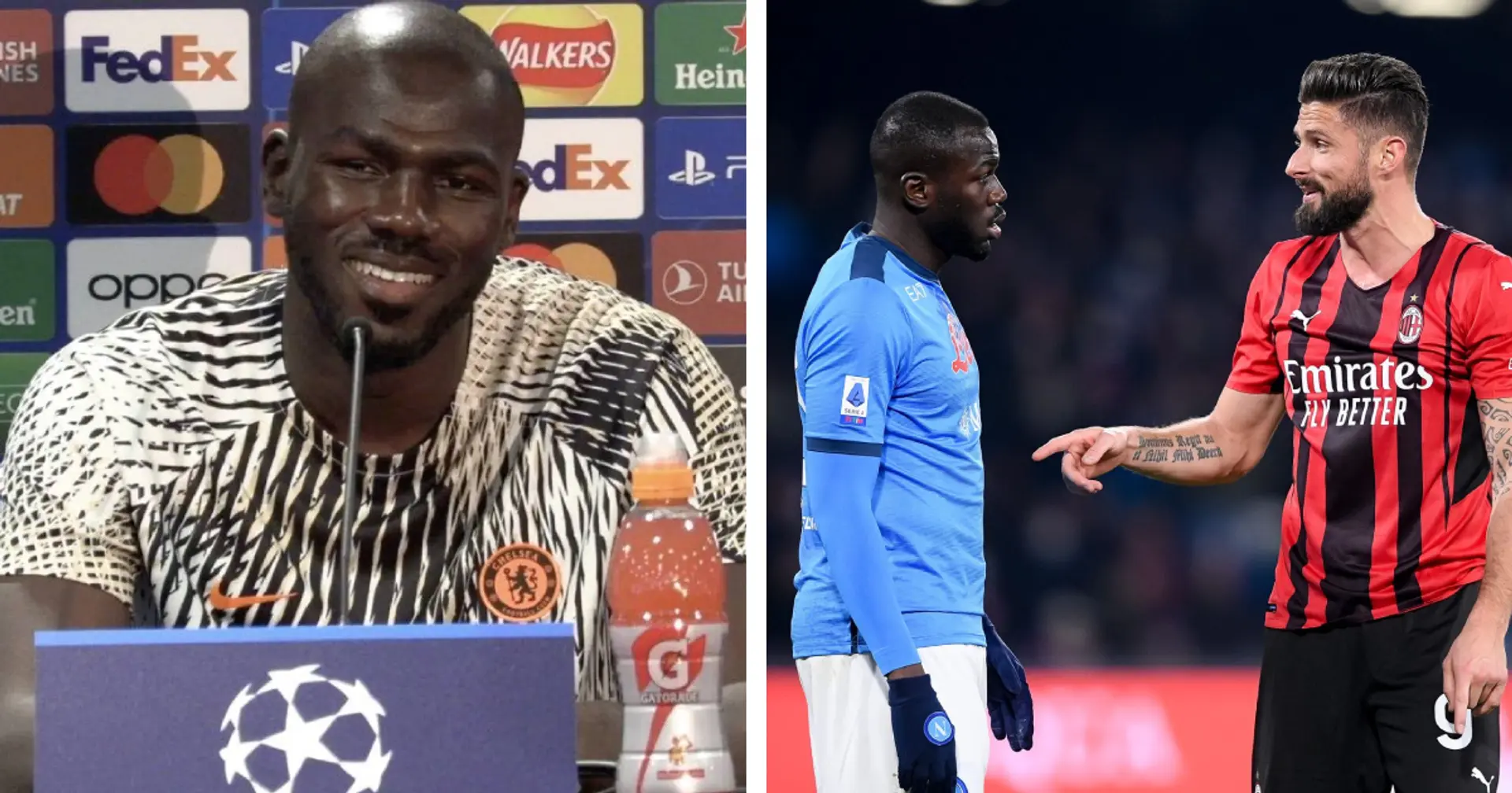 'He can score from anywhere': Koulibaly prepares to face Giroud