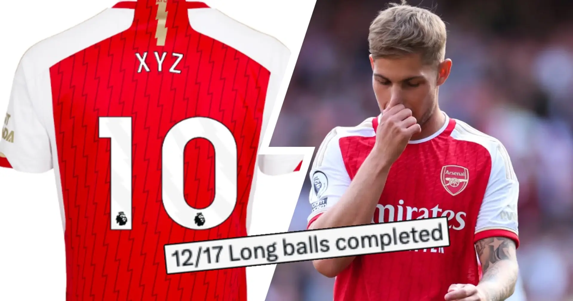 Arsenal fans joke about player taking over Smith Rowe's jersey no. 10
