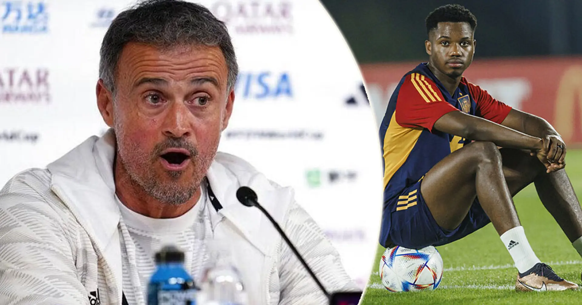 Luis Enrique reveals reason behind Ansu Fati playing 0 minutes at World Cup
