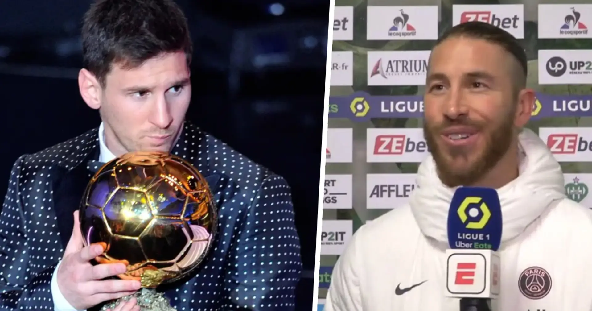 Ramos soutient Messi pour remporter le Ballon d'Or : "Je soutiens toujours mes coéquipiers"