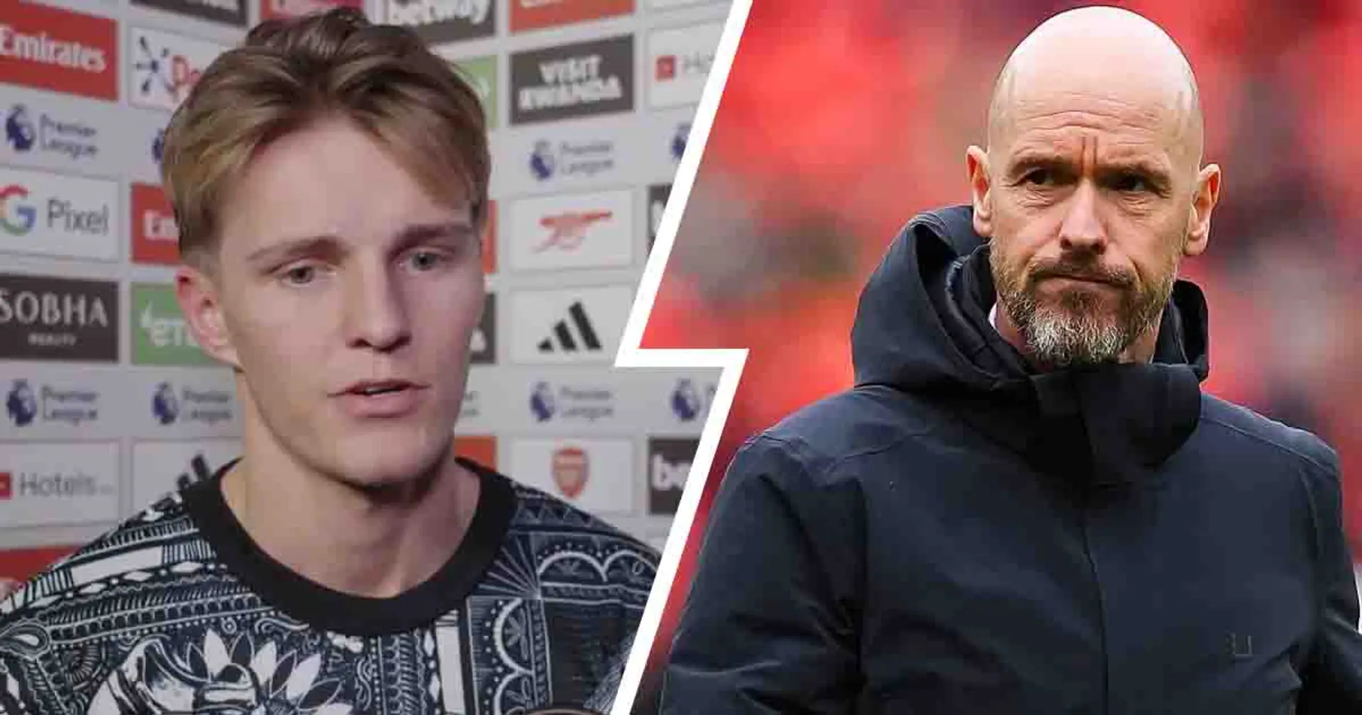 'We know what we are playing for': Odegaard responds to Erik ten Hag's persistent digs at Arsenal
